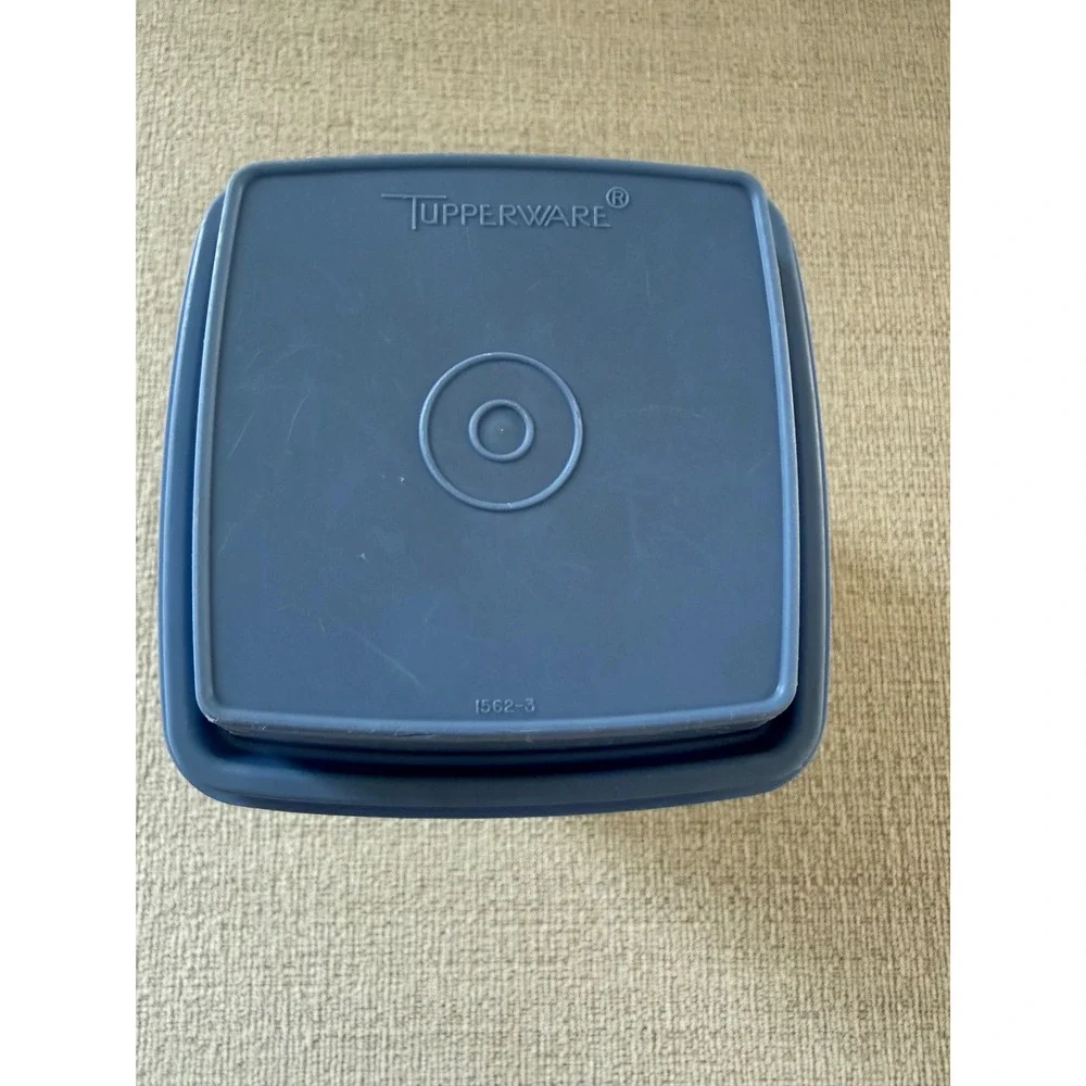 Vintage Tupperware Pickle Veggie Keeper 1560 Blue Lid Pick A Deli Large Complete